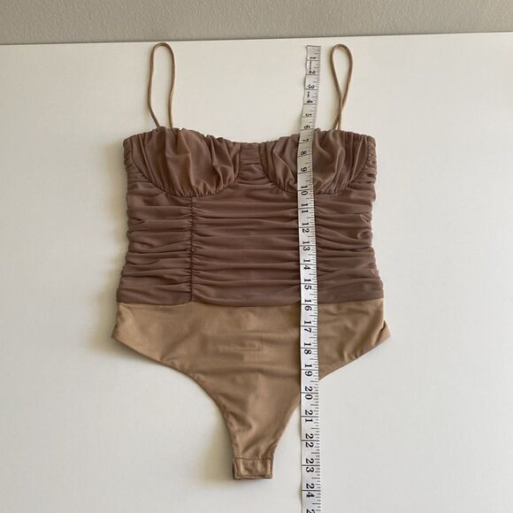 Albany Bodysuit in Taupe Brown Size XS - Picture 13 of 16